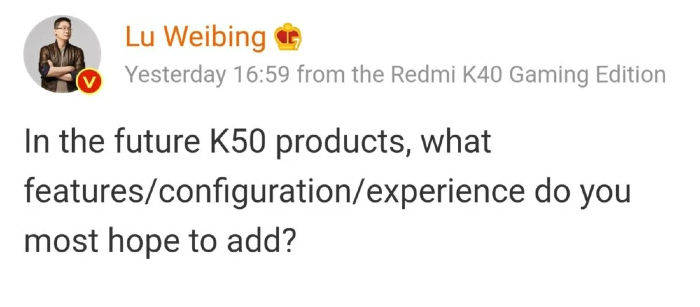 Redmi k50