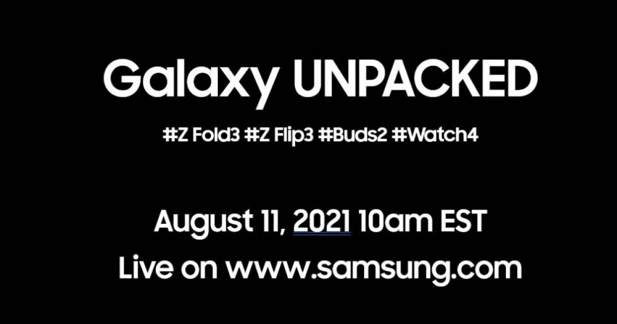 Samsung Galaxy Unpacked event on 11 August might unveil Z Fold 3, Z Flip 3, Buds 2 and Watch 4