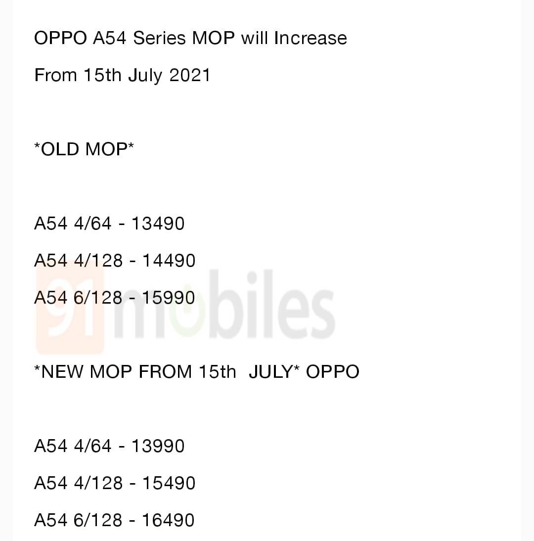 oppo-a54-price-hike