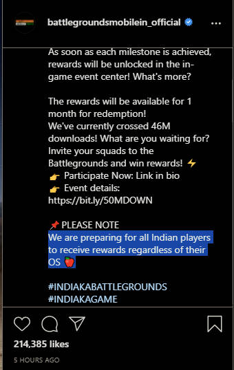 KRAFTON Battlegrounds Mobile India BGMI release on ios devices Apple iPhone