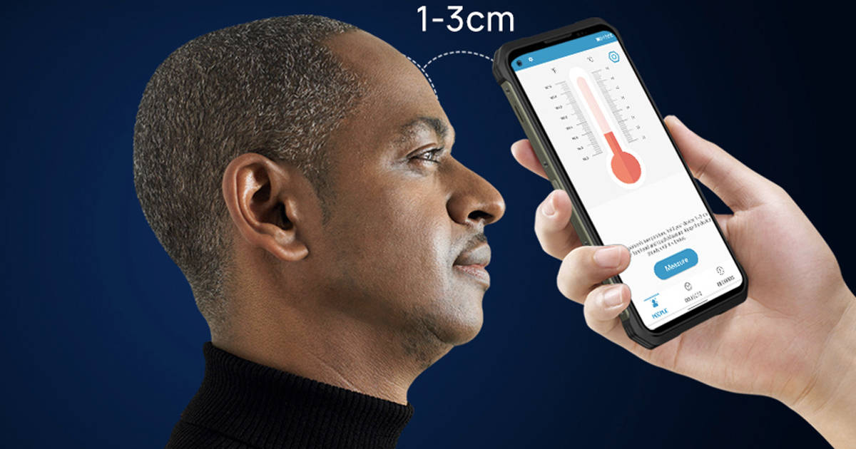 DOOGEE V10 Dual 5G rugged smartphone with inbuilt infrared thermometer 8500mAh battery underwater camera