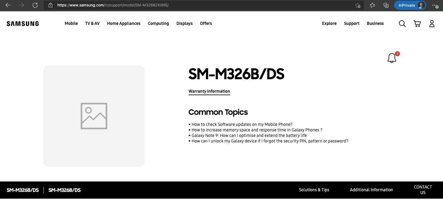Samsung Galaxy M32 5G Phone Support Page Live on indian official website