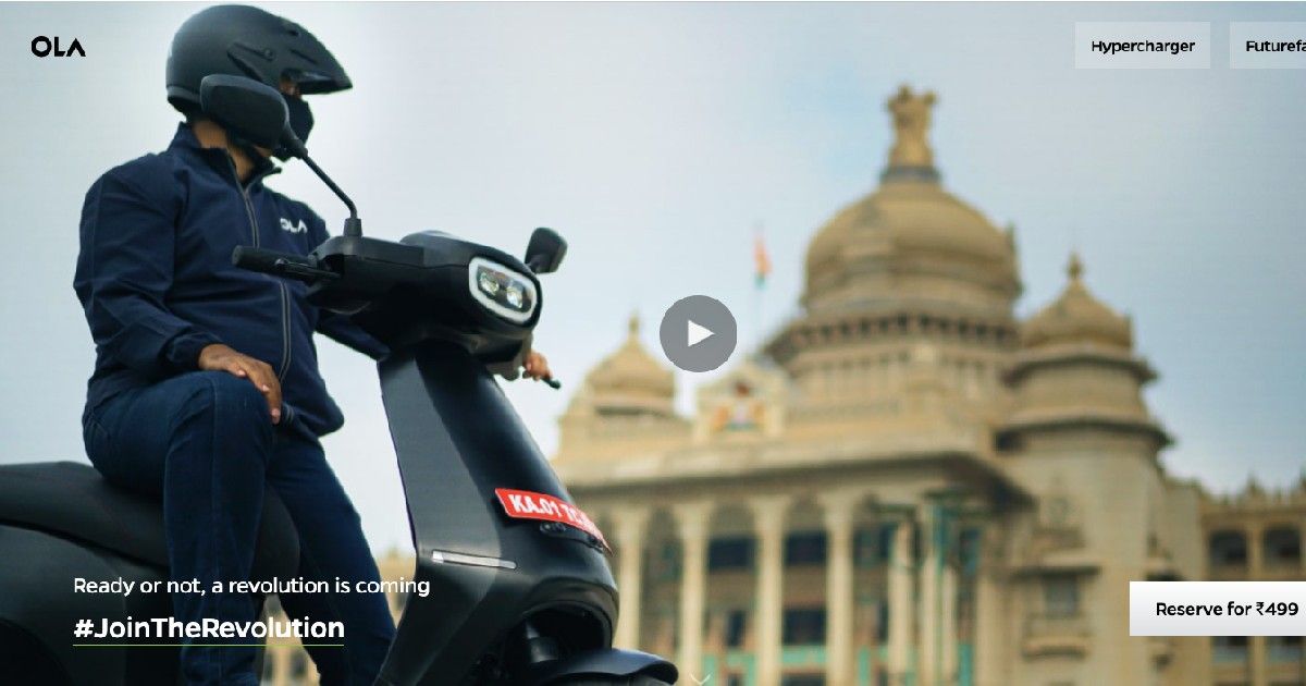 how to book ola electric scooter