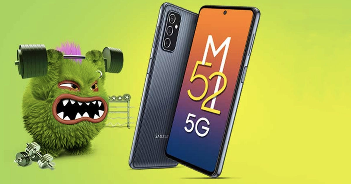 Samsung Galaxy M52 5G Phone sale with rs 5000 Discount offer india