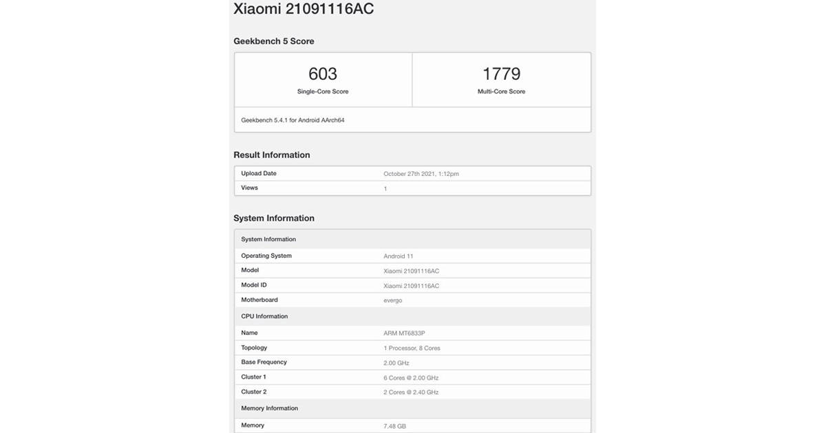 POCO M4 Pro 5G Phone geekbench specs India Launch Price leak