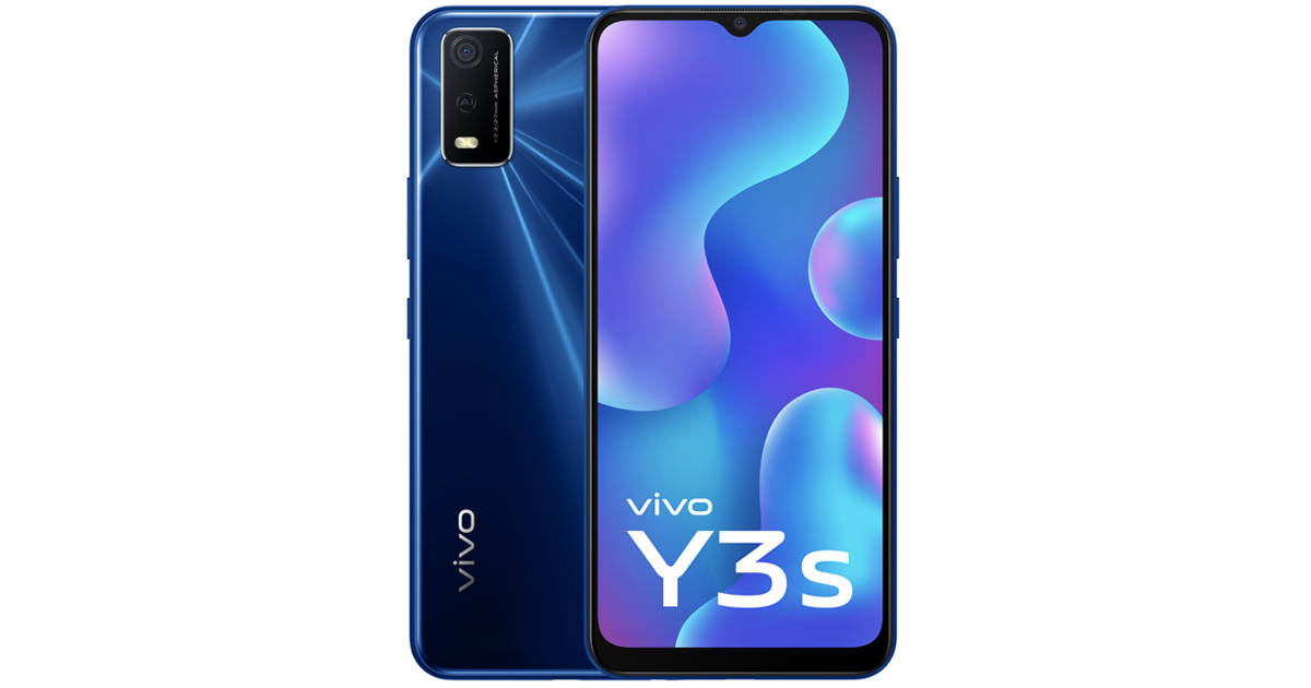 5000mah battery phone Vivo Y3s Launched in india at rs 9499 price know specs sale offer