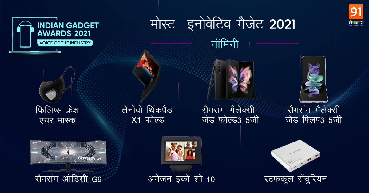 Indian Gadget Awards Most Innovative Gadget of 2021 Nominees