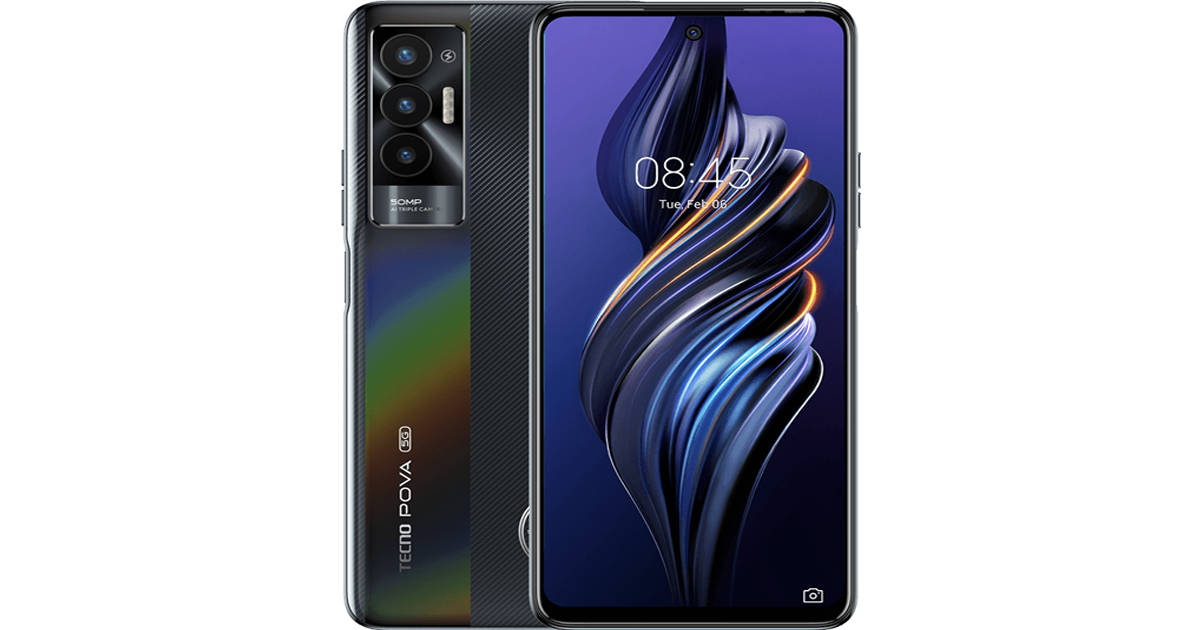 Pova 5G launched as first Tecno 5G phone with Dimensity 900 6000mAh battery 50 mp camera