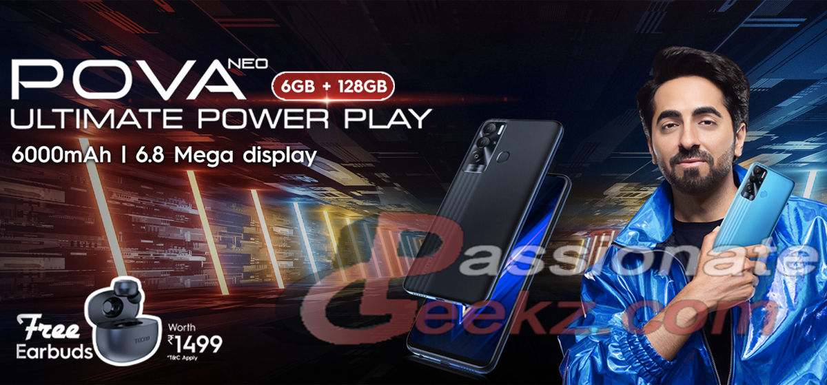 6000mah battery phone Tecno Pova Neo India launch soon price specs leaked