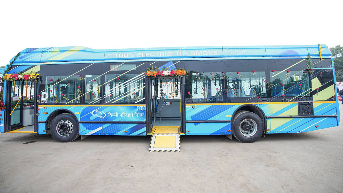 First DTC Electric Bus started in India Electric Vehicles price