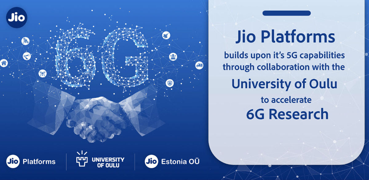 Reliance Jio Estonia and University of Oulu finland collaborate 6G technology standardisation research