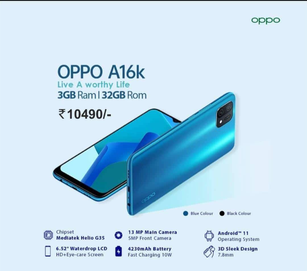 Oppo A16K