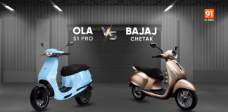 Ola S1 Pro vs Bajaj Chetak electric scooter comparison range top speed price India