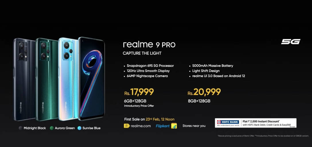 Realme 9 Pro price in India