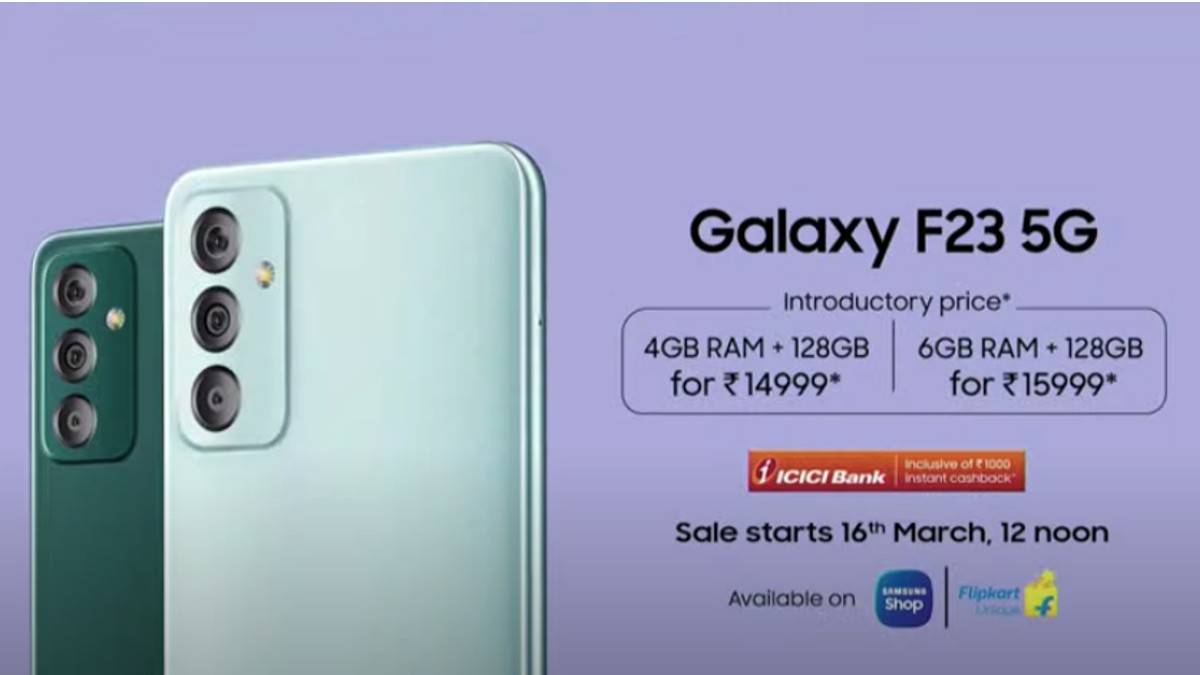 Samsung Galaxy F23 5G smartphone launched with Snapdragon 750G Check price and details