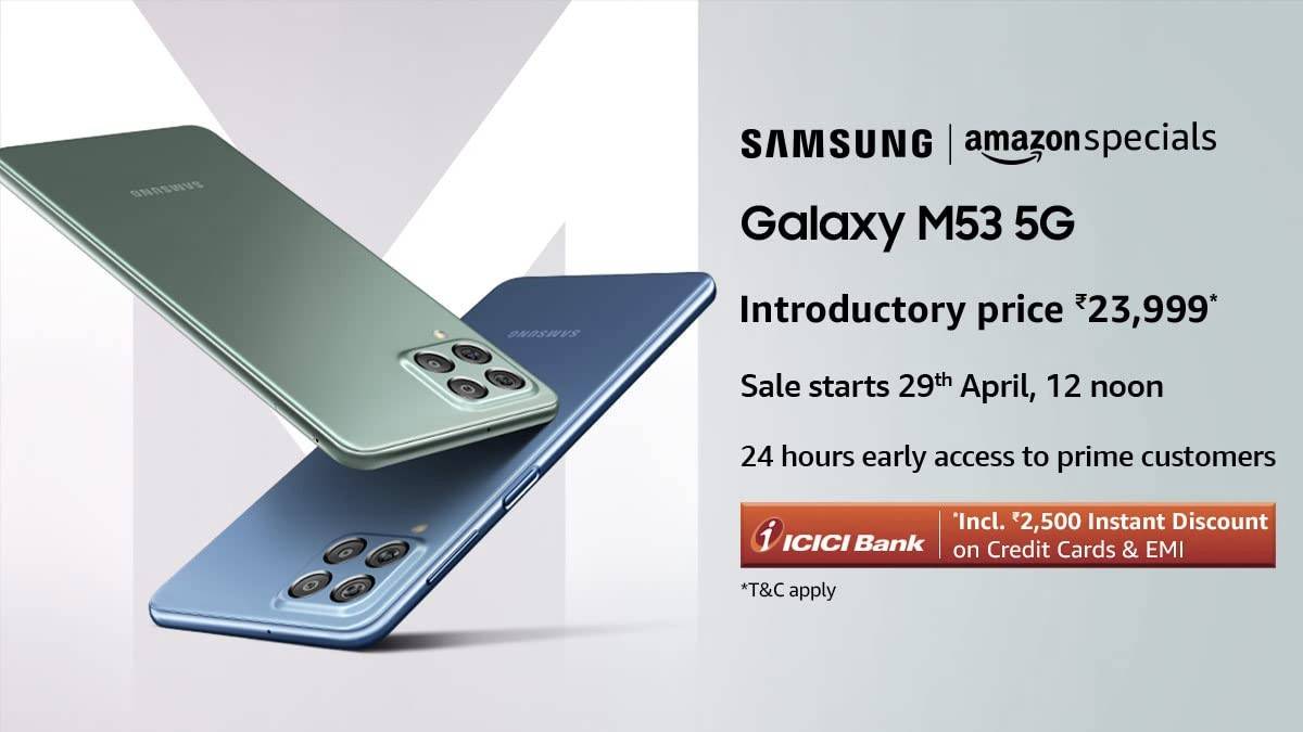 Samsung Galaxy M53 smartphone launched with 5000mAh battery and 108MP primary camera