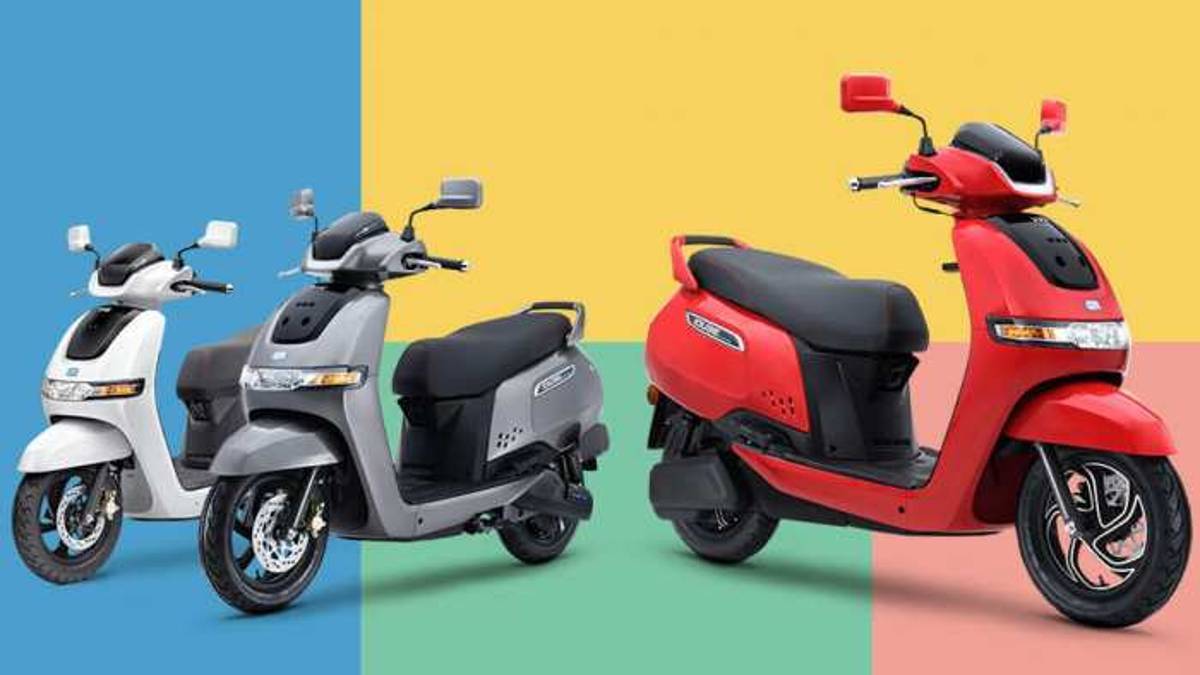 TVS iQube 2022 Electric Scooter Launched 140KM Range Price Booking Details
