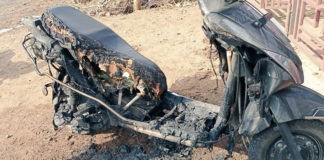 EV fire Hero Photon electric scooter burnt in Odisha