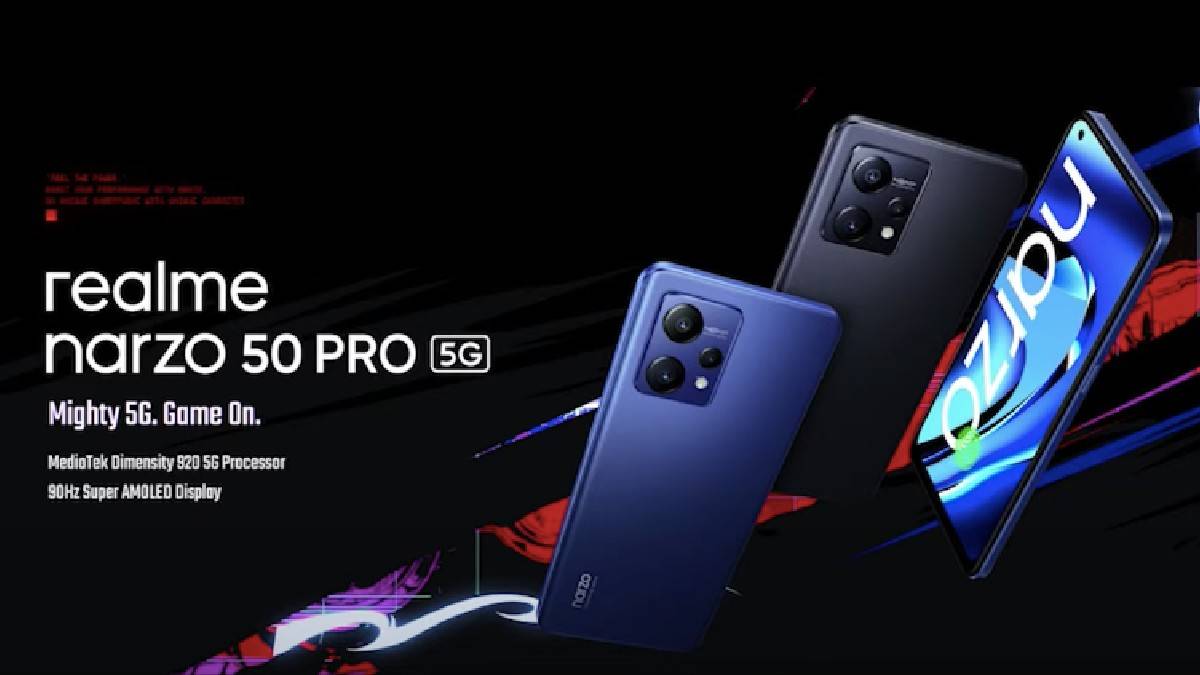 5000mAh Battery, 48MP Triple Rear Camera Dimensity 920 5G Processor Smartphone Realme Narzo 50 Pro 5G Launched