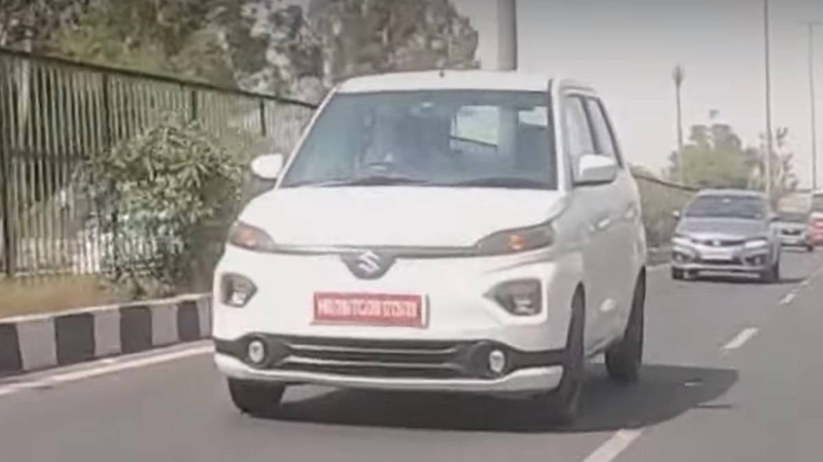 Maruti Suzuki WagonR electric car spotted testing launch soon