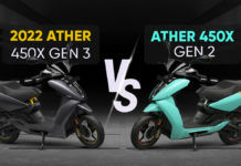 Ather 450X Gen 3 vs Ather 450X Gen 2