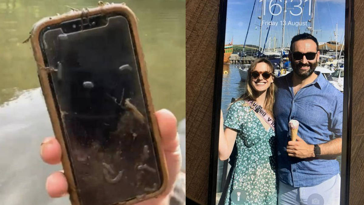 10 months later iphone found from river fully functioning working condition