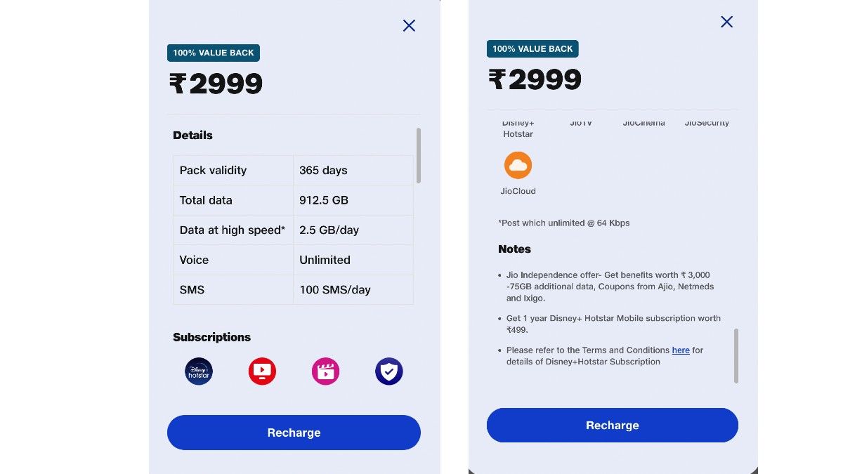 Jio Independence Offer PLAN AND DETAILS 