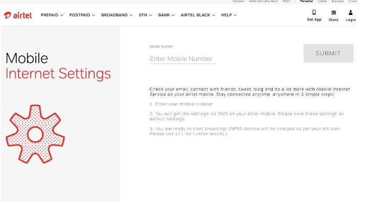 airtel-website
