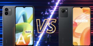 Redmi A1 vs Realme C30 5000mah battery low budget phone comparison price sale specification