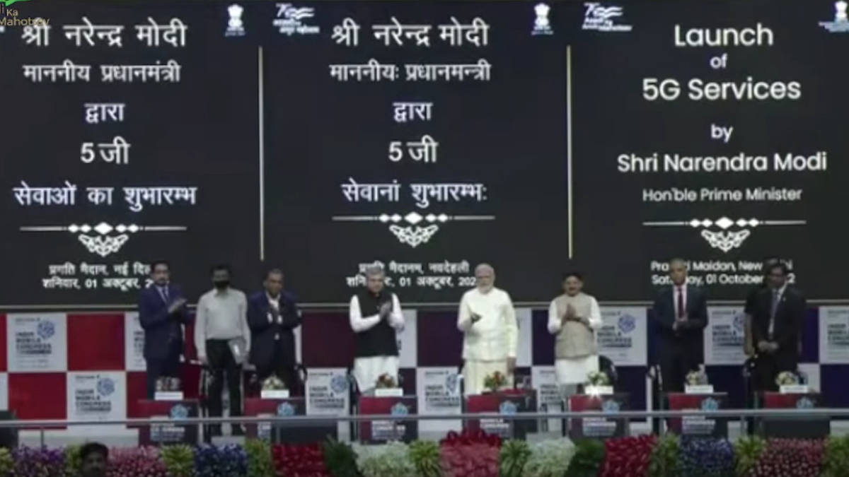 5G Services Launched in India by Modi in IMC 2022