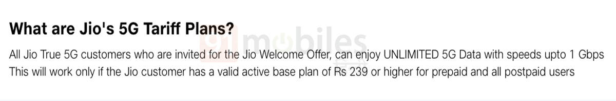 jio 5g plan price in india