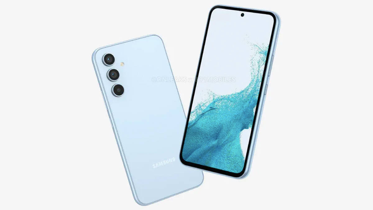 Samsung Galaxy A54 5G Phone render image design look revealed