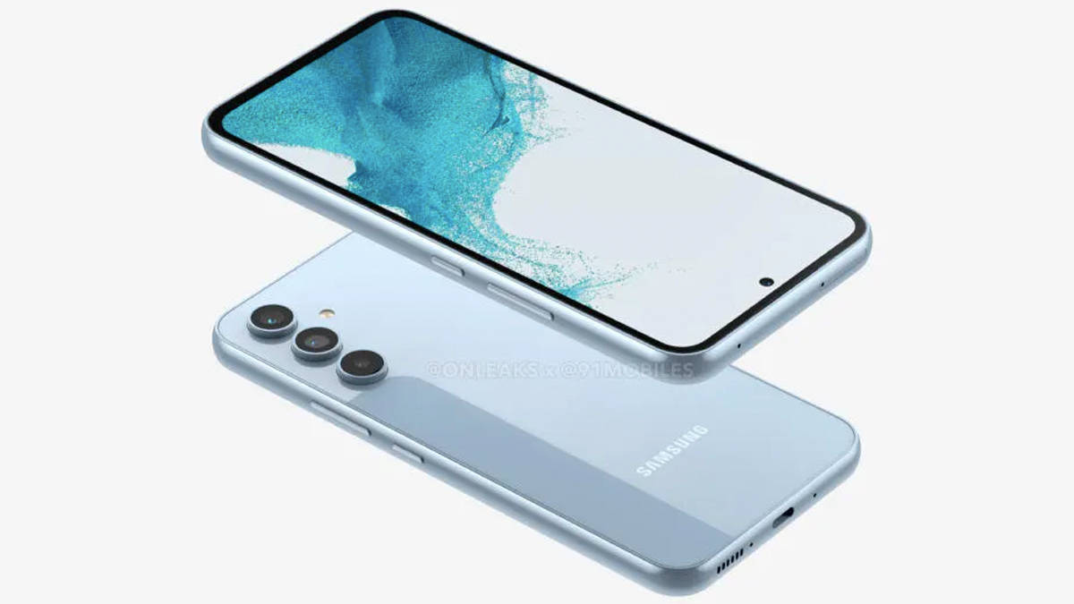 Samsung Galaxy A54 5G Phone render image design look revealed