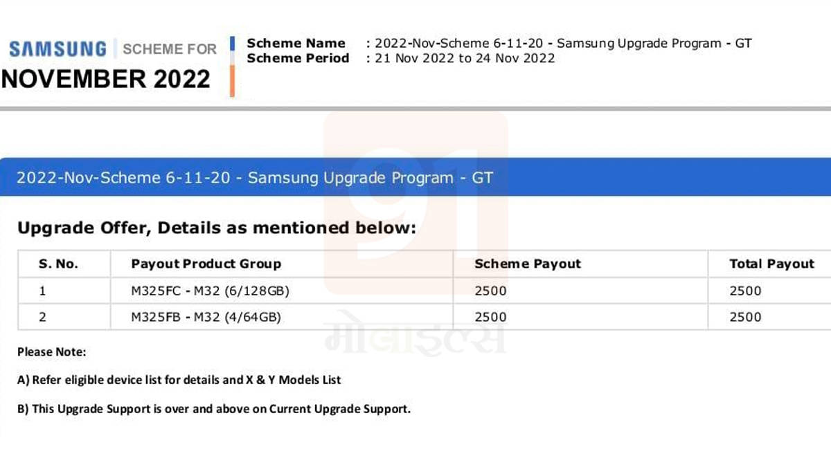 5000 discount on samsung galaxy m52 5g phone and galaxy m32 4g mobile