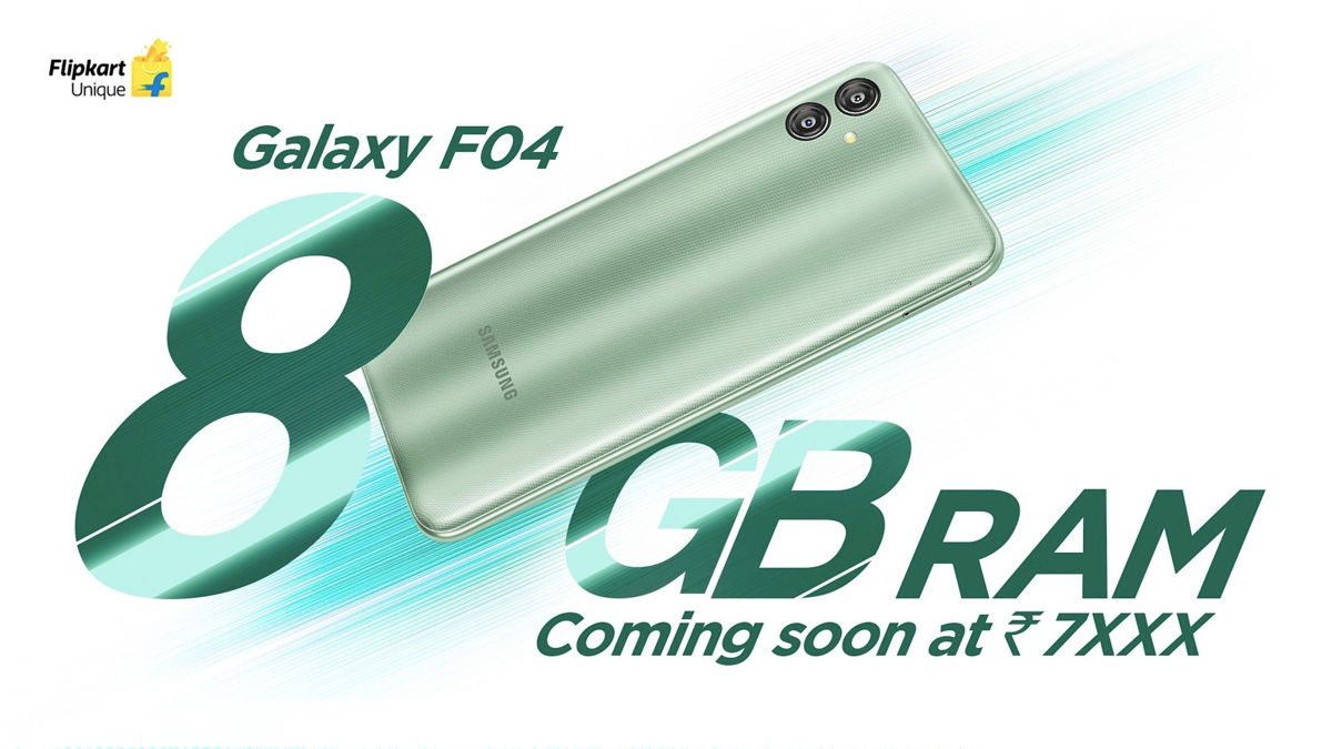 samsung Galaxy F04 launching in india next week Price under 8000 with RAM Plus