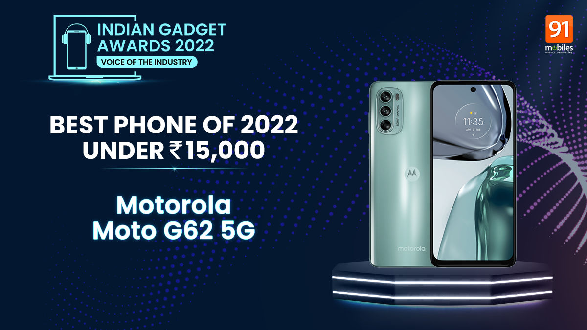 Indian Gadget Award 2022: Moto G62 5G crowned as the best phone in the budget of 15 thousand