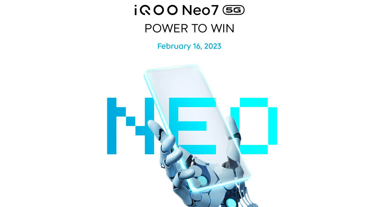 16 february iQOO Neo 7 5G launch date in india
