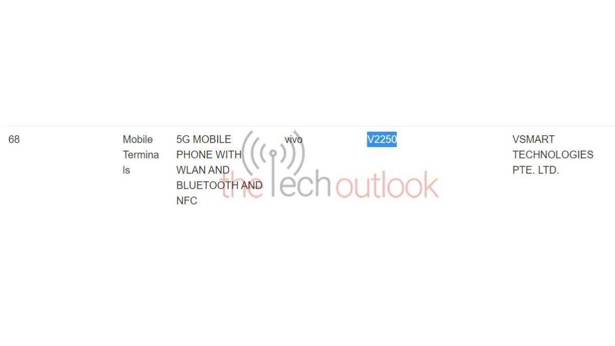 Vivo V29 5G IMDA listing