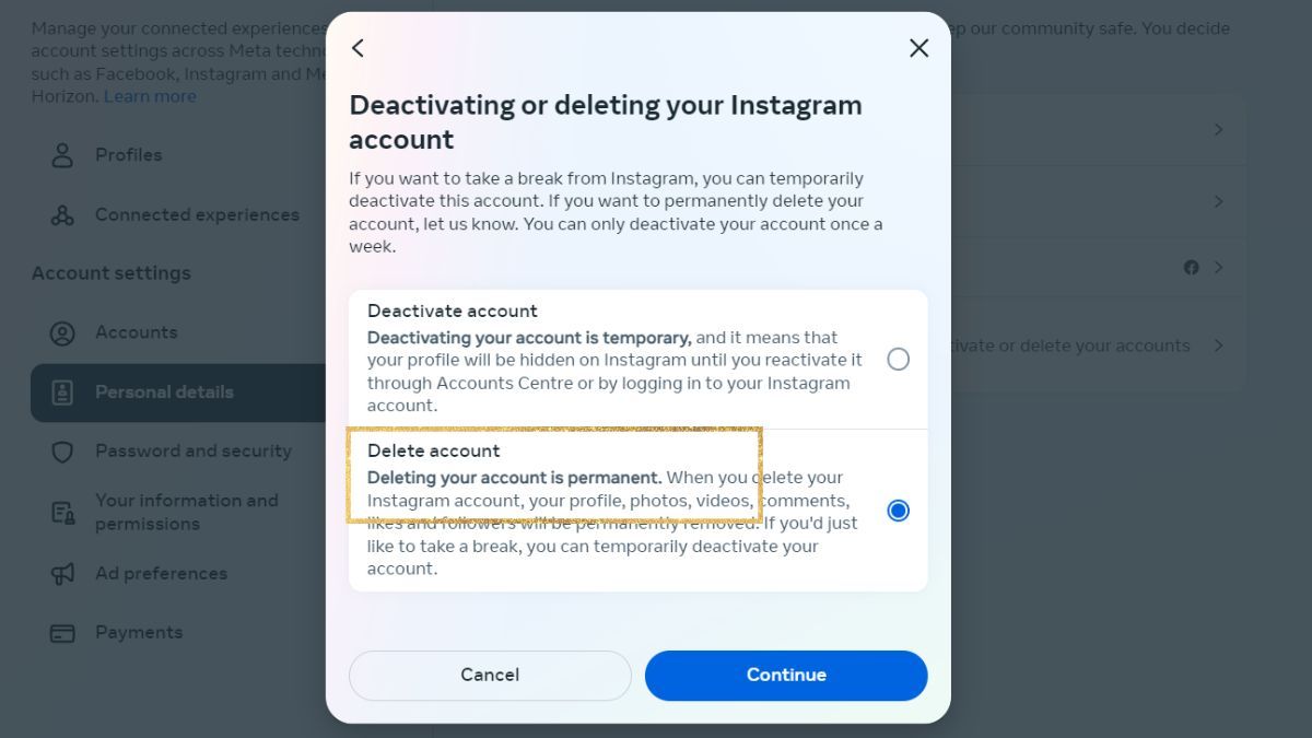 How to delete Instagram account 2023 - इंस्टाग्राम अकाउंट कैसे डिलीट करें 20