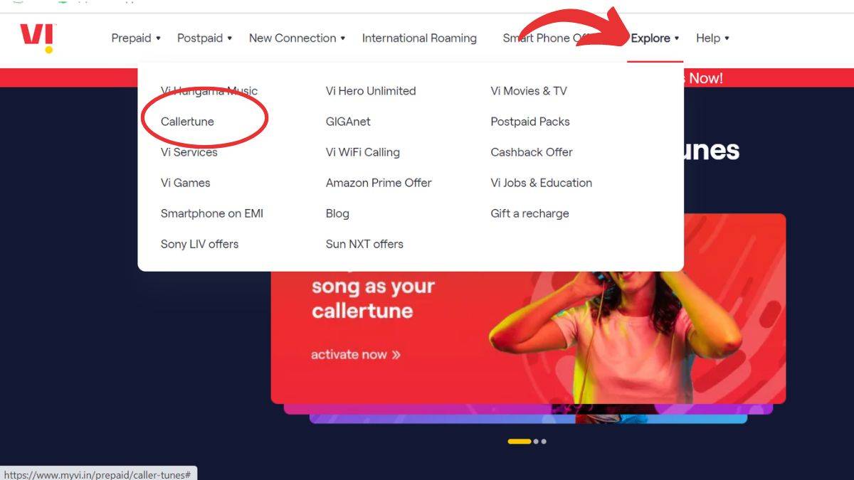 Vodafone Idea caller tune 