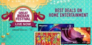 Amazon Great Indian Festival sale Best deals on home entertainment