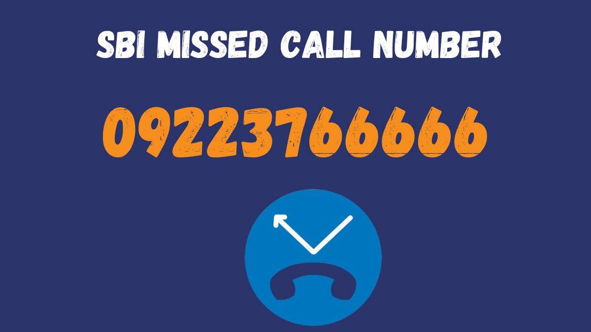 sbi missed call balance