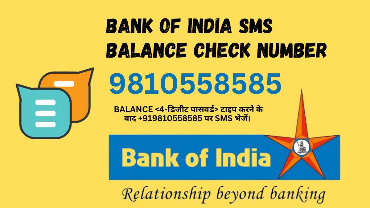 Bank of India balance check