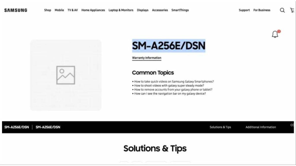 samsung-galaxy-a25-5g-india-support-page-live
