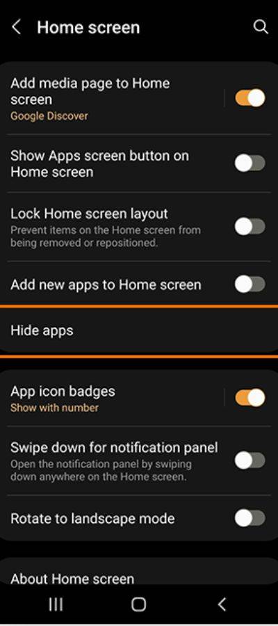 hide apps on android 
