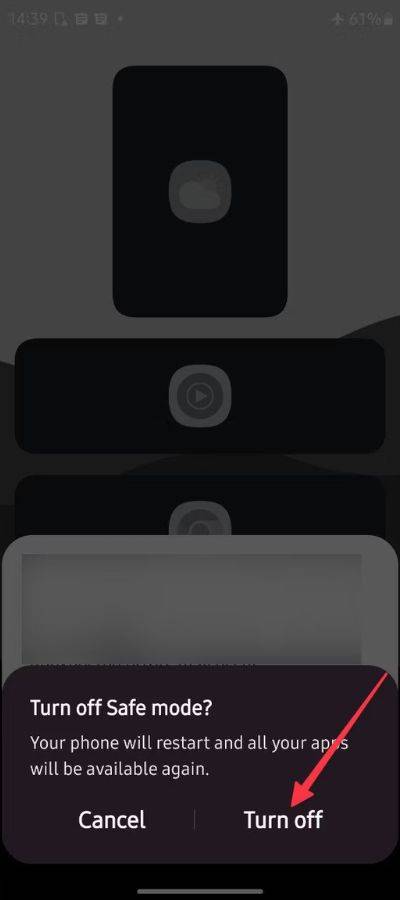 how to remove safe mode