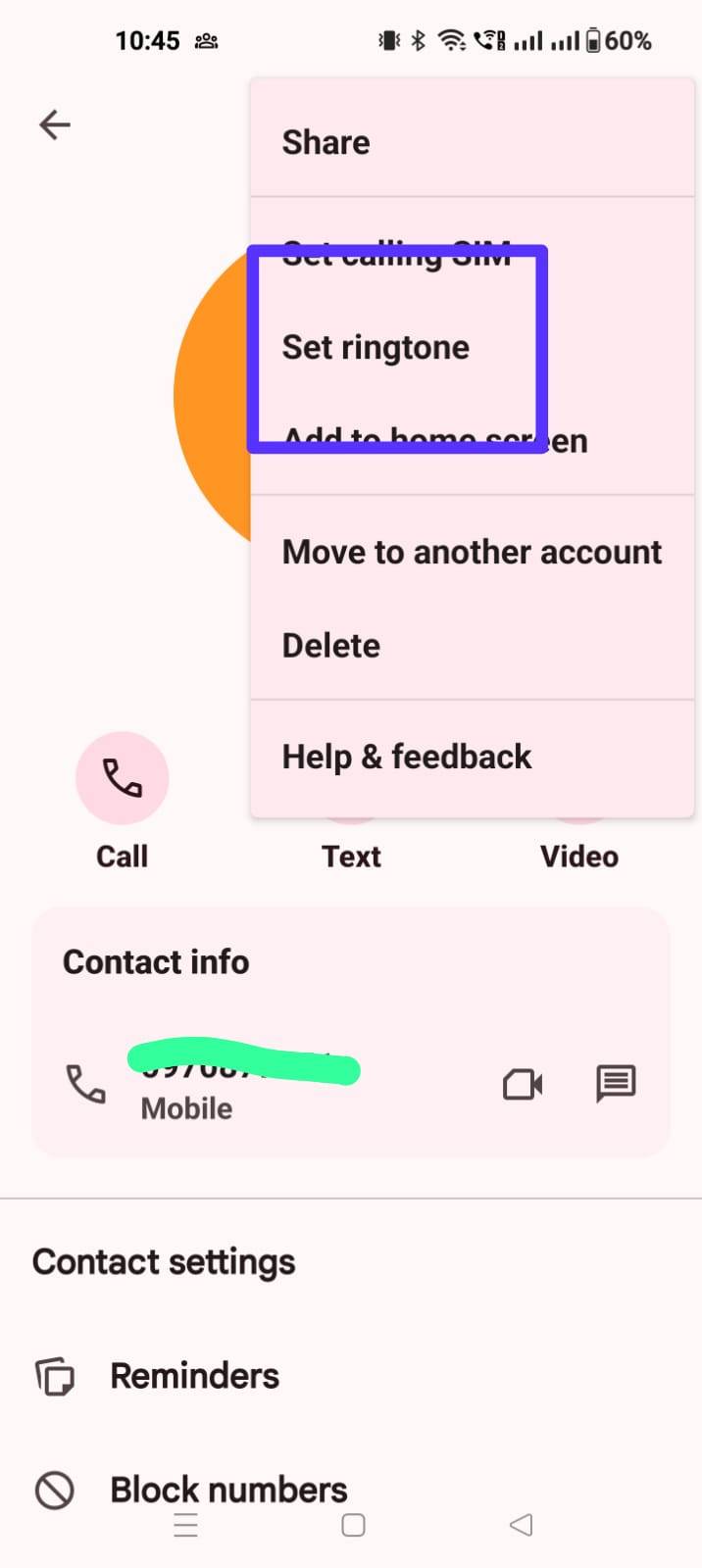 Android phone ringtone