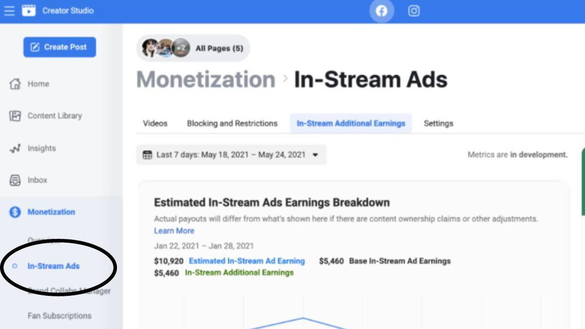 facebook In-Stream Ads