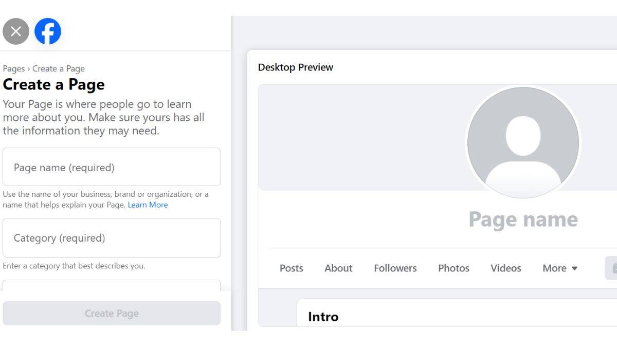 facebook page.