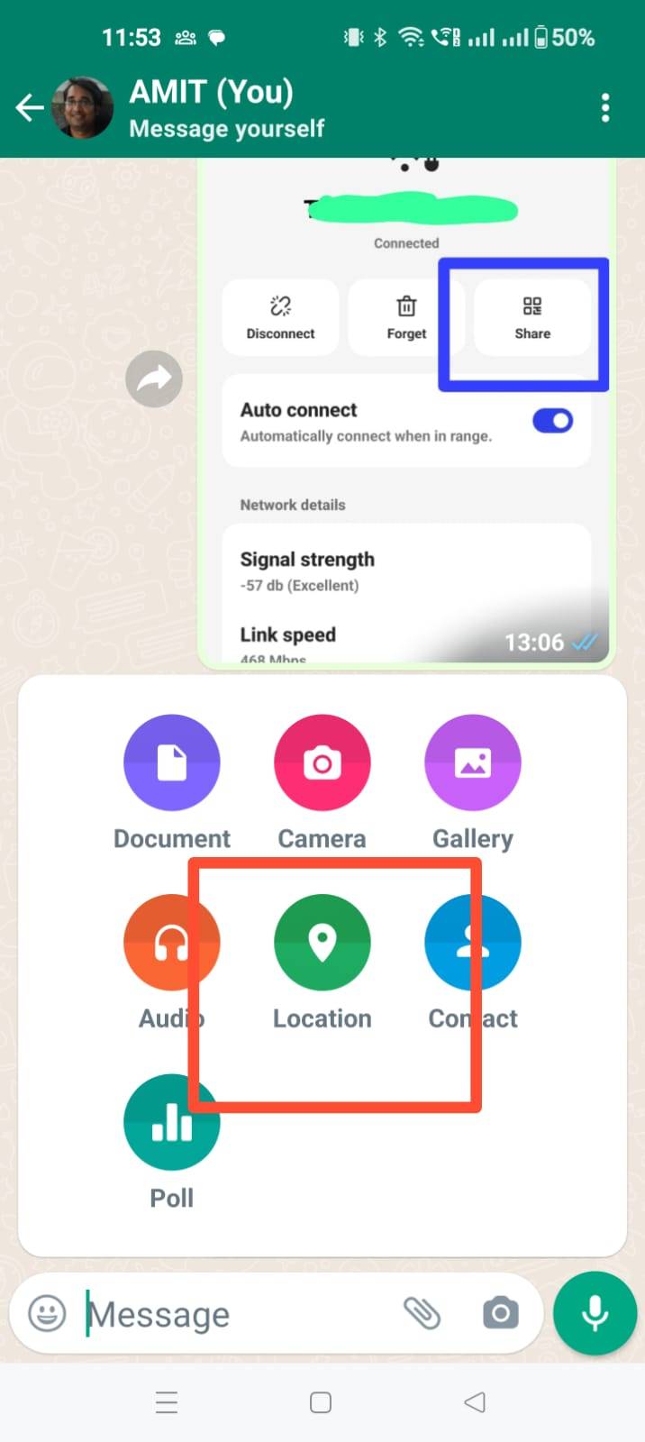 how to share live location